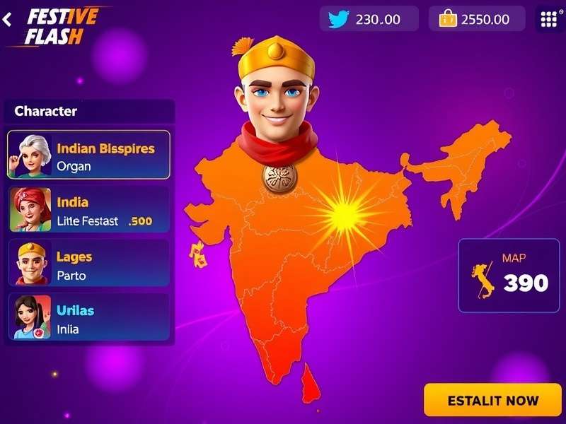 Festive Flash Pro character customization screen